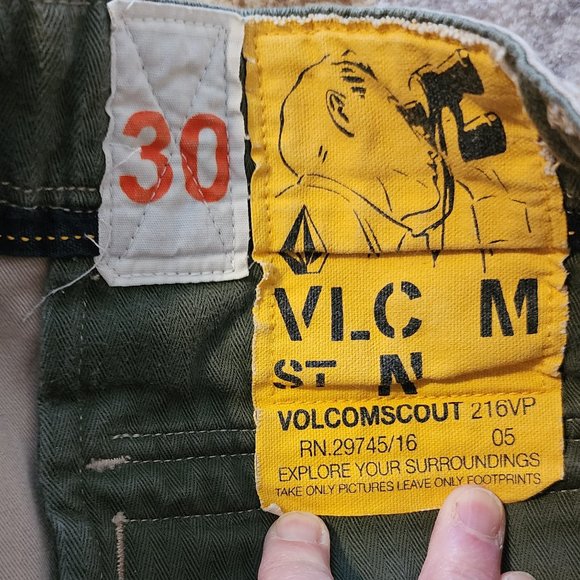 Volcom Tan Flat Front Men's Shorts - Picture 7 of 9